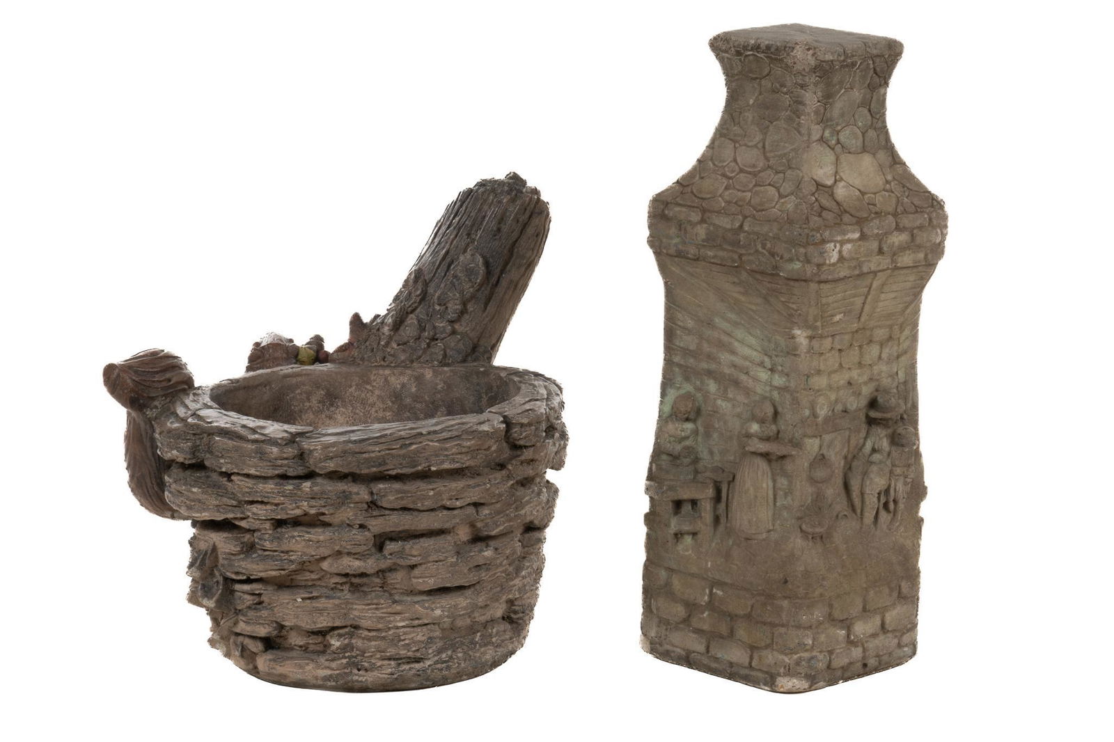 (2) Concrete Garden Decorations (1 of 6)