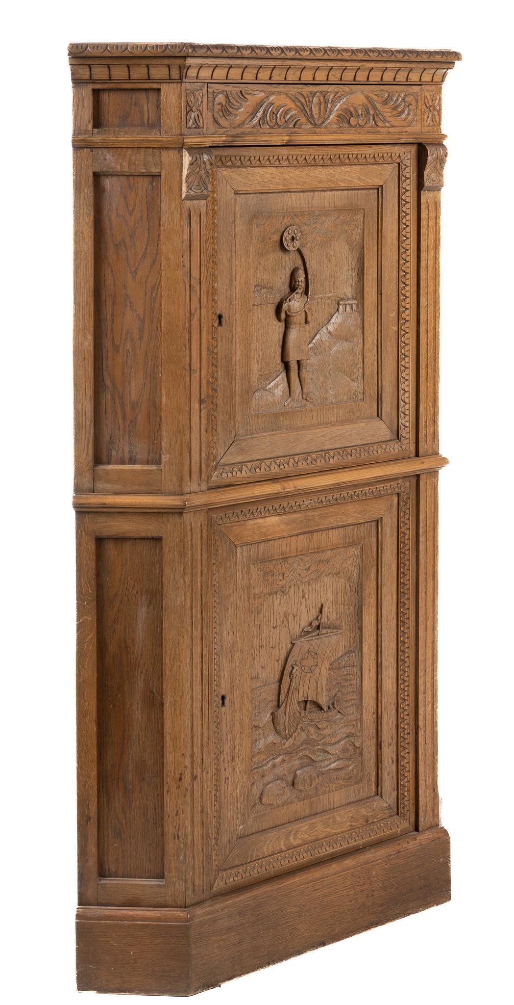Carved Corner Cabinet (1 of 5)