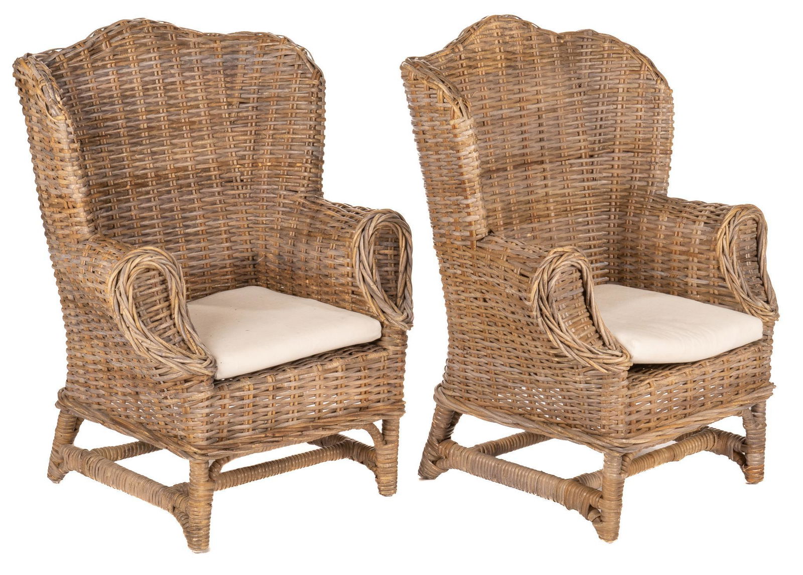 Pair of Children's Wicker Chairs (1 of 4)