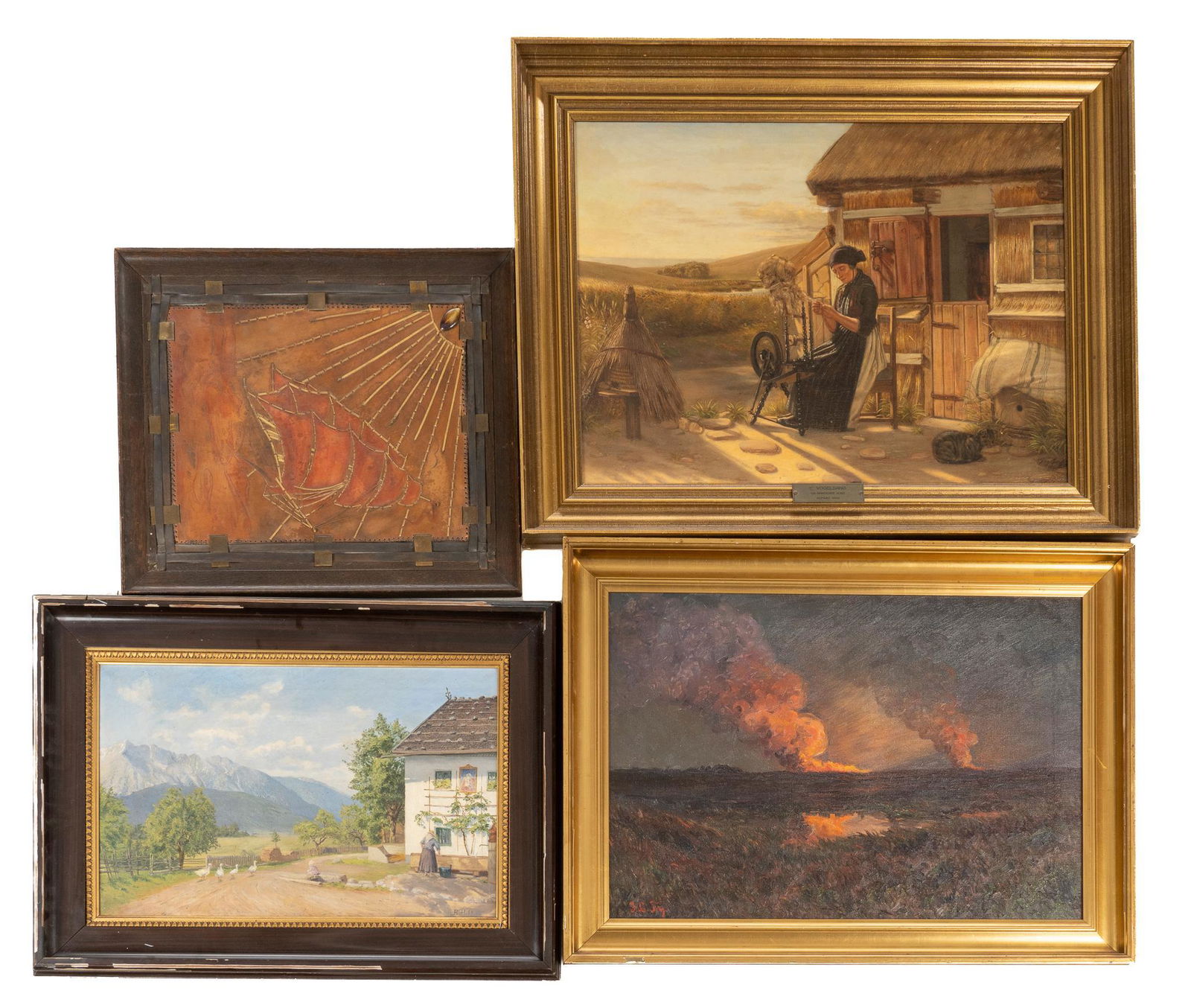 Collection of (4) Paintings (1 of 8)