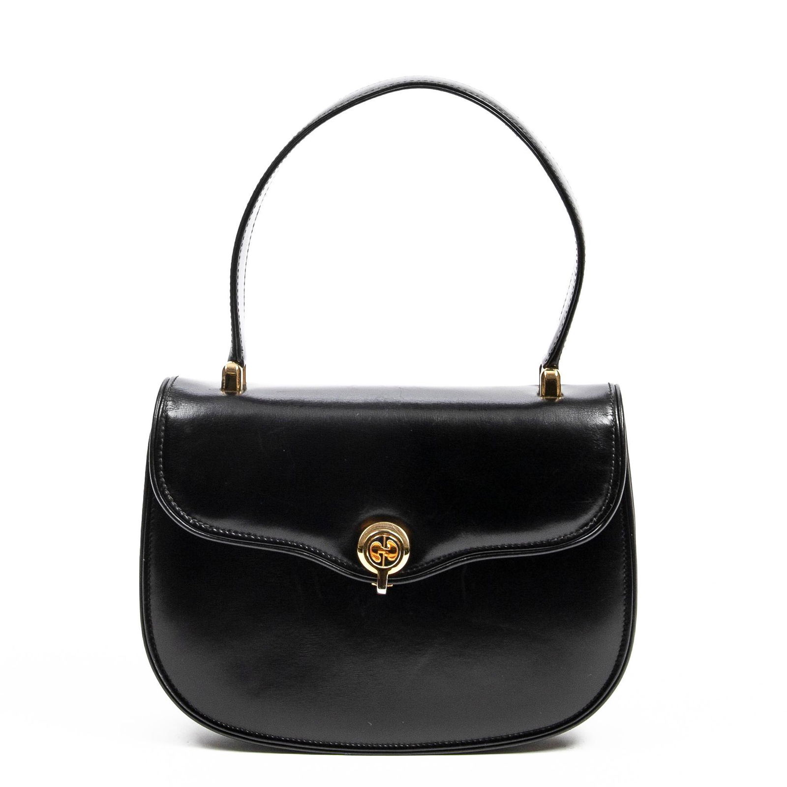 Vintage Gucci Top Flap Handle Handbag (1 of 7)