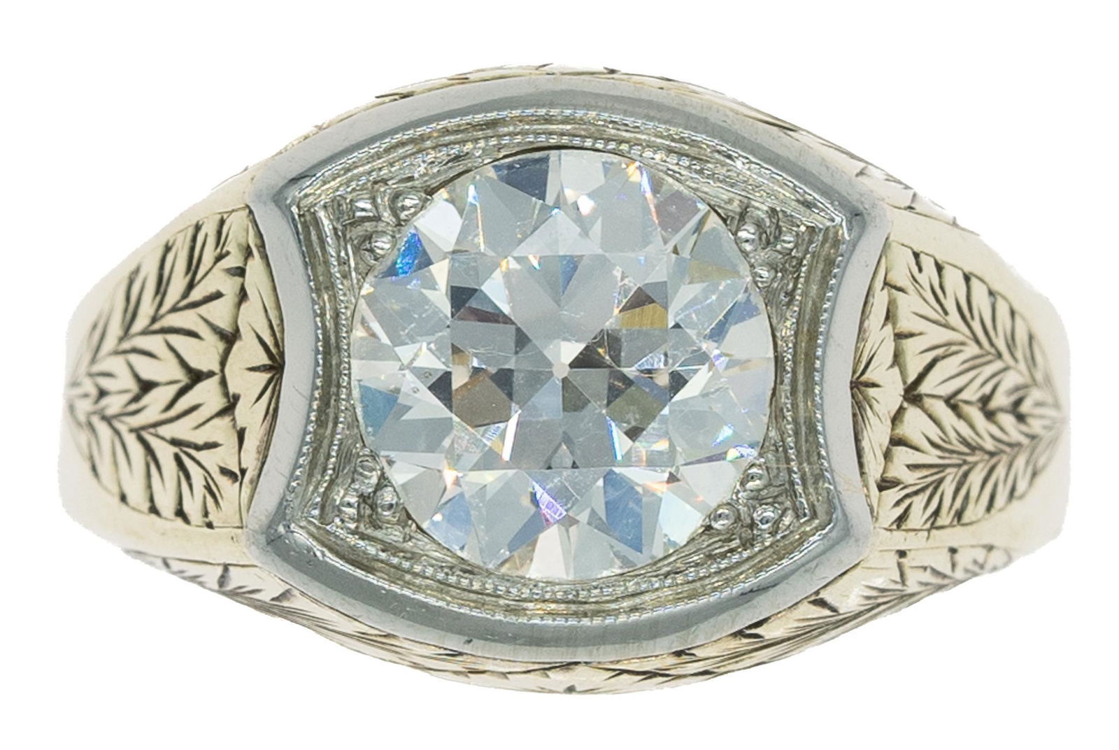 Antique 2.84 ct Diamond Solitaire Ring (1 of 4)