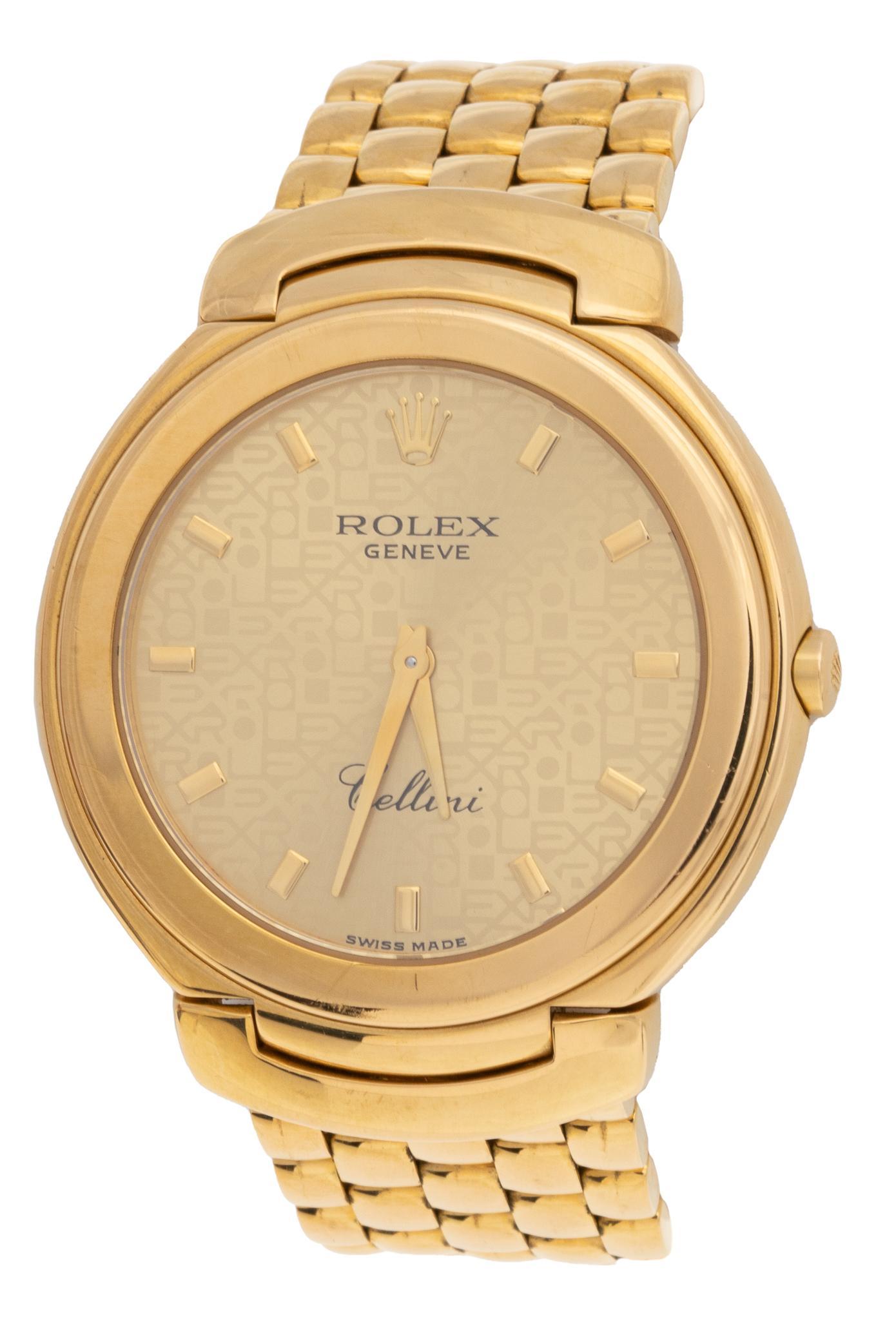 Rolex Cellini 18k Gold Gent's Anniversary Watch (1 of 9)