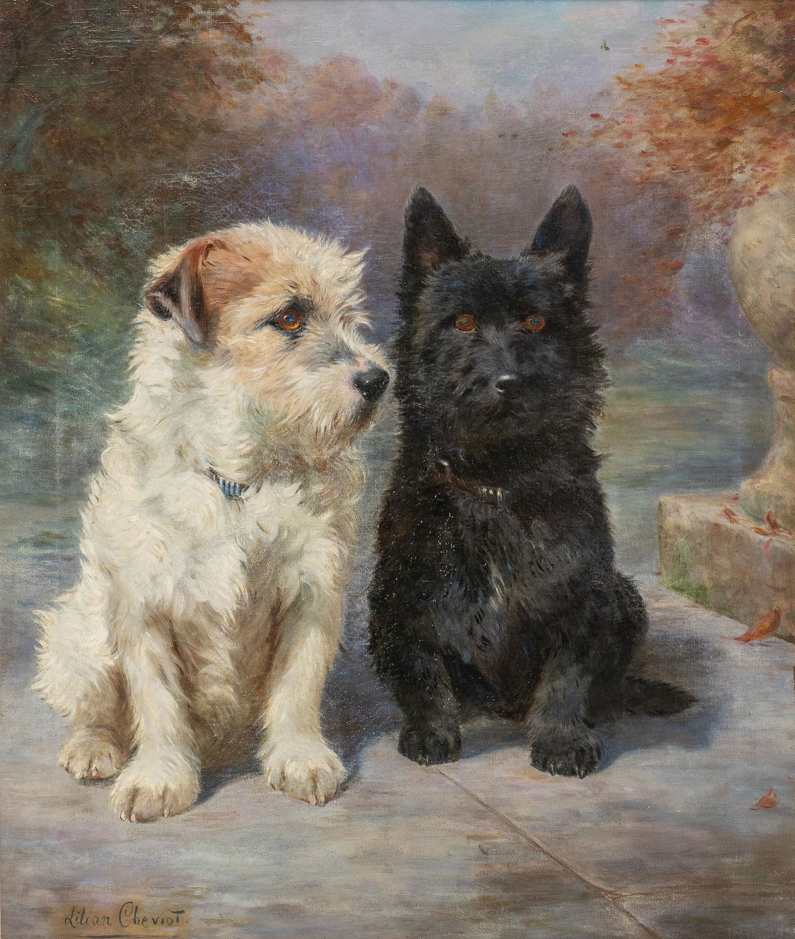 Lillian Cheviot, Two Terriers (1 of 4)