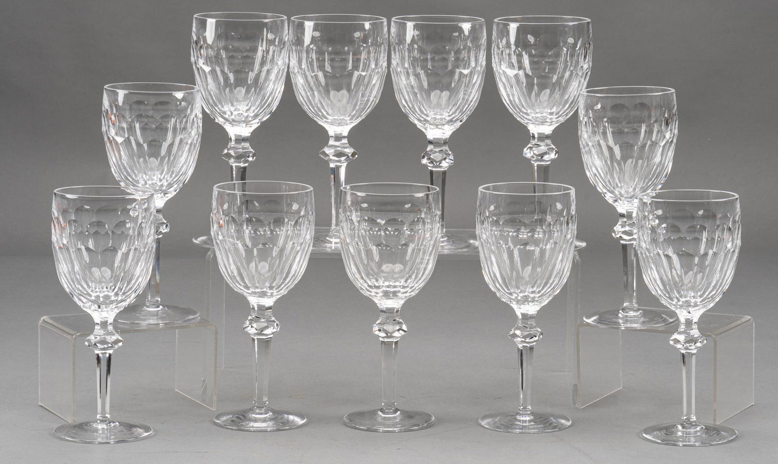 Waterford "Curraghmore" Cut Glass Water Goblets (1 of 2)