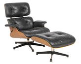 After Charles & Ray Eames, Lounge Chair with Ottoman