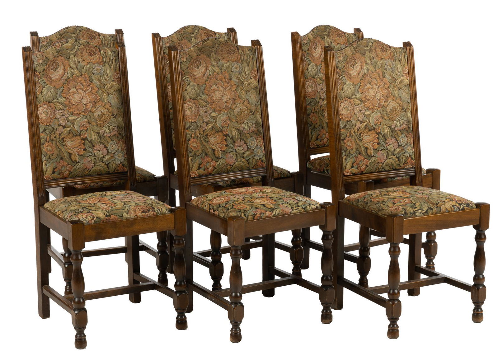 Set of (6) Renaissance Revival Style Chairs (1 of 4)