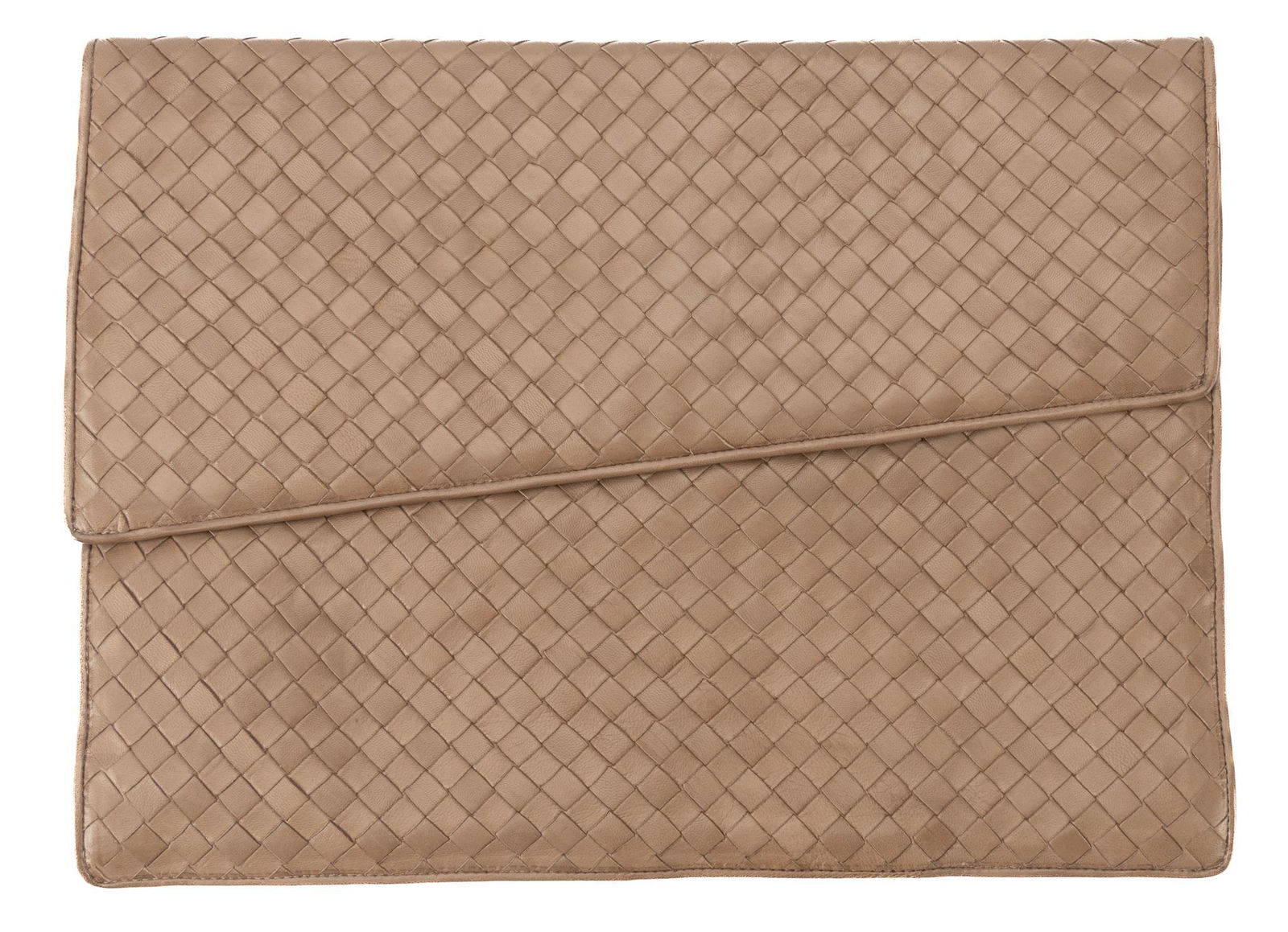 Bottega Veneta Basket Weave Leather Flap Bag (1 of 4)