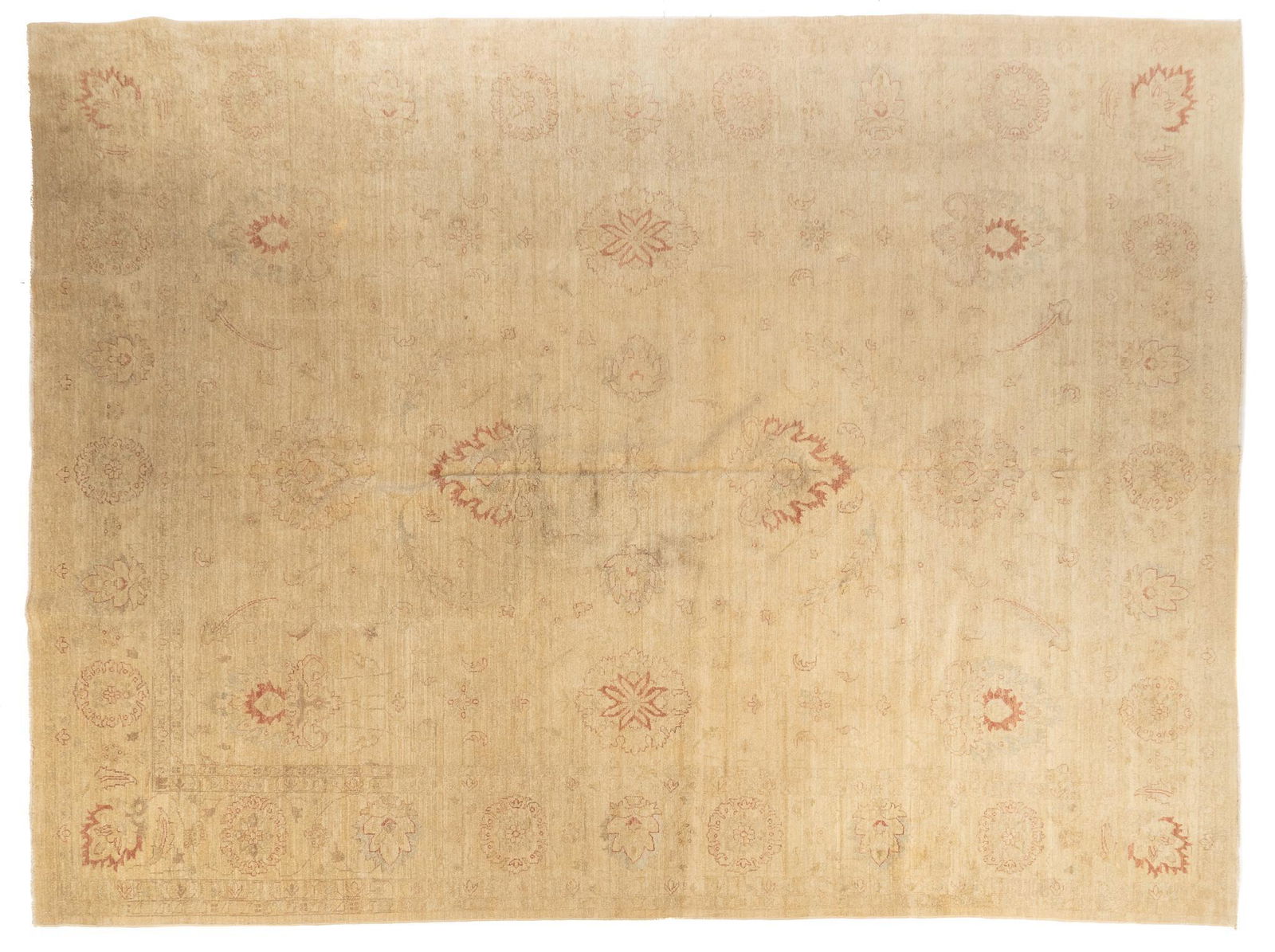 Hand-Made Oushak Estate Rug, 13'4" x 9'10" (1 of 3)