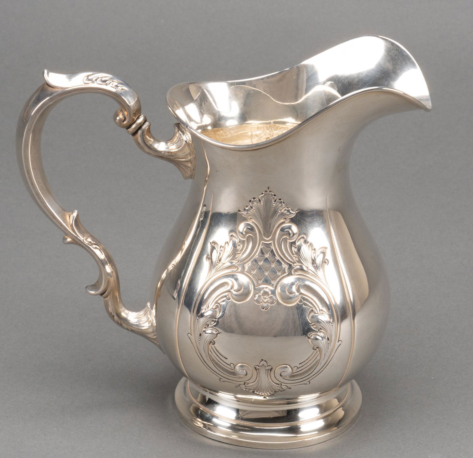 Repousse Sterling Silver Water Pitcher (1 of 12)