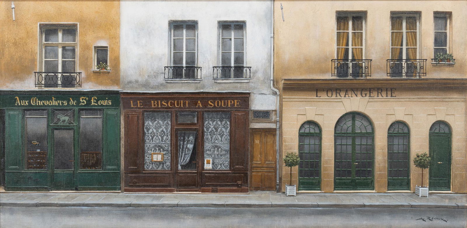 Andre Renoux, Paris Street Scene (1 of 4)