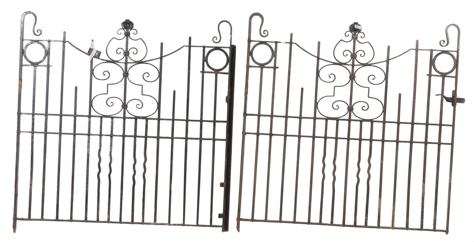 Pair of Wrought Iron Garden Gates (1 of 3)