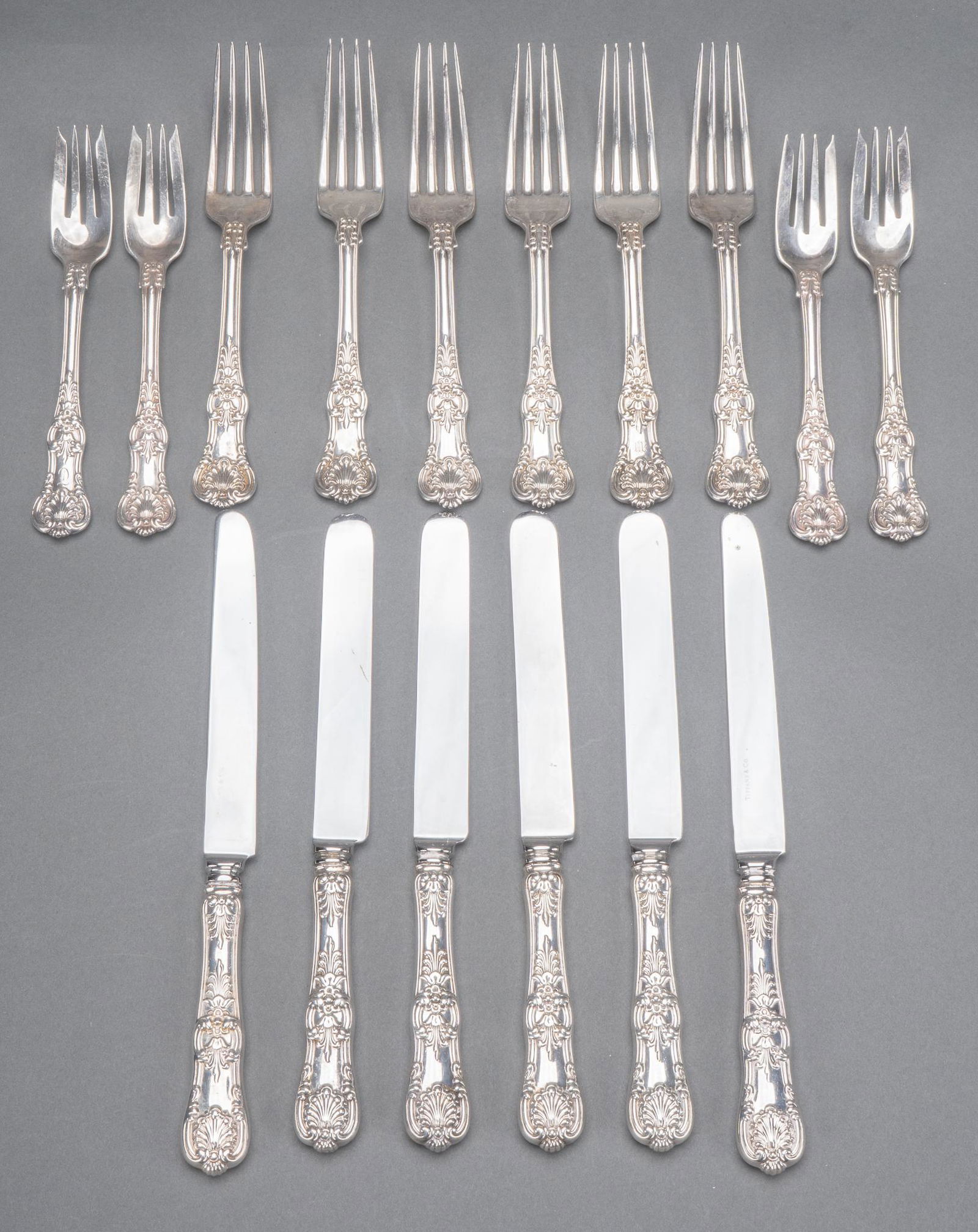 "English King" Tiffany Sterling Silver Flatware (1 of 8)