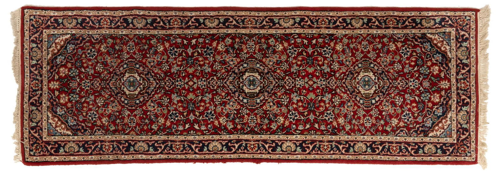 Hand-Made Keshan Style Rug Runner, 8'1" x 2'10" (1 of 3)