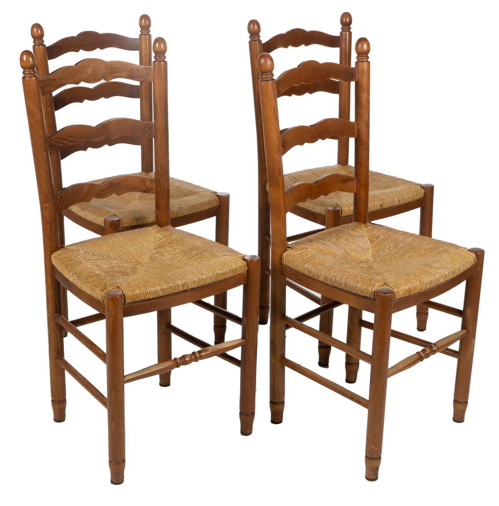 Set of (4) Rush Dining Chairs (1 of 4)