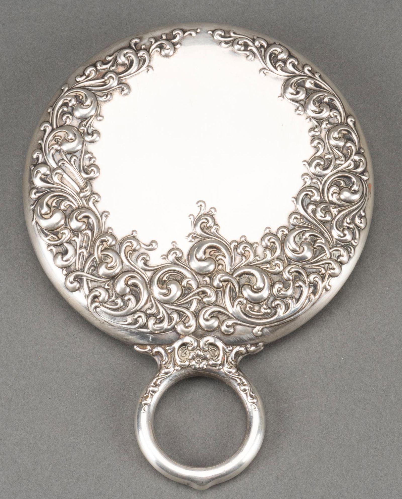 Antique Wallace Sterling Repousse Vanity Mirror (1 of 6)