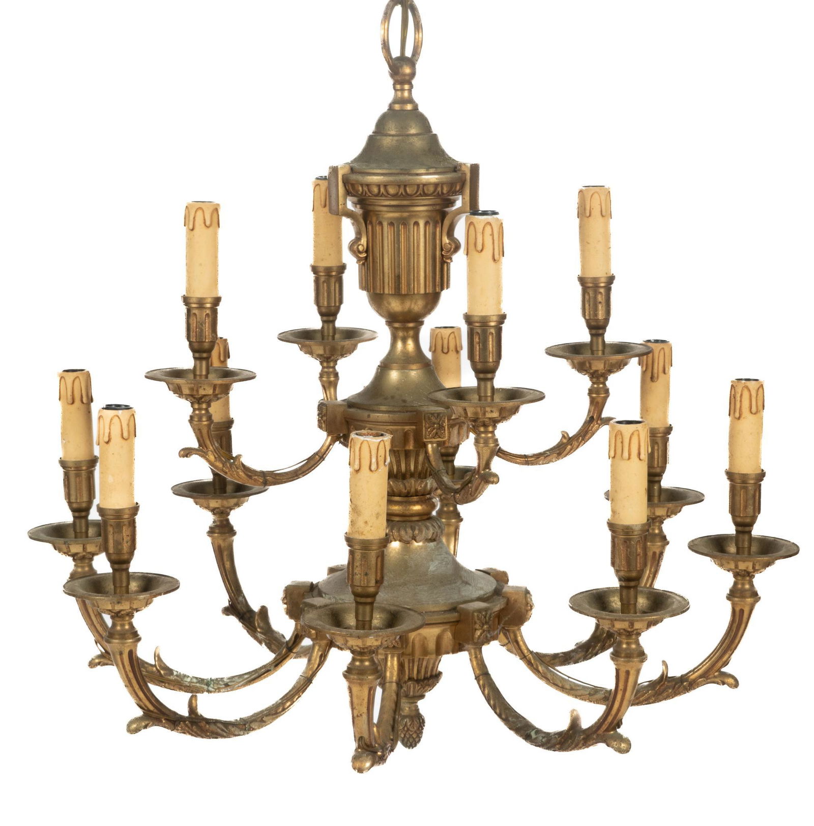 Louis XVI Style Brass Chandelier (1 of 5)