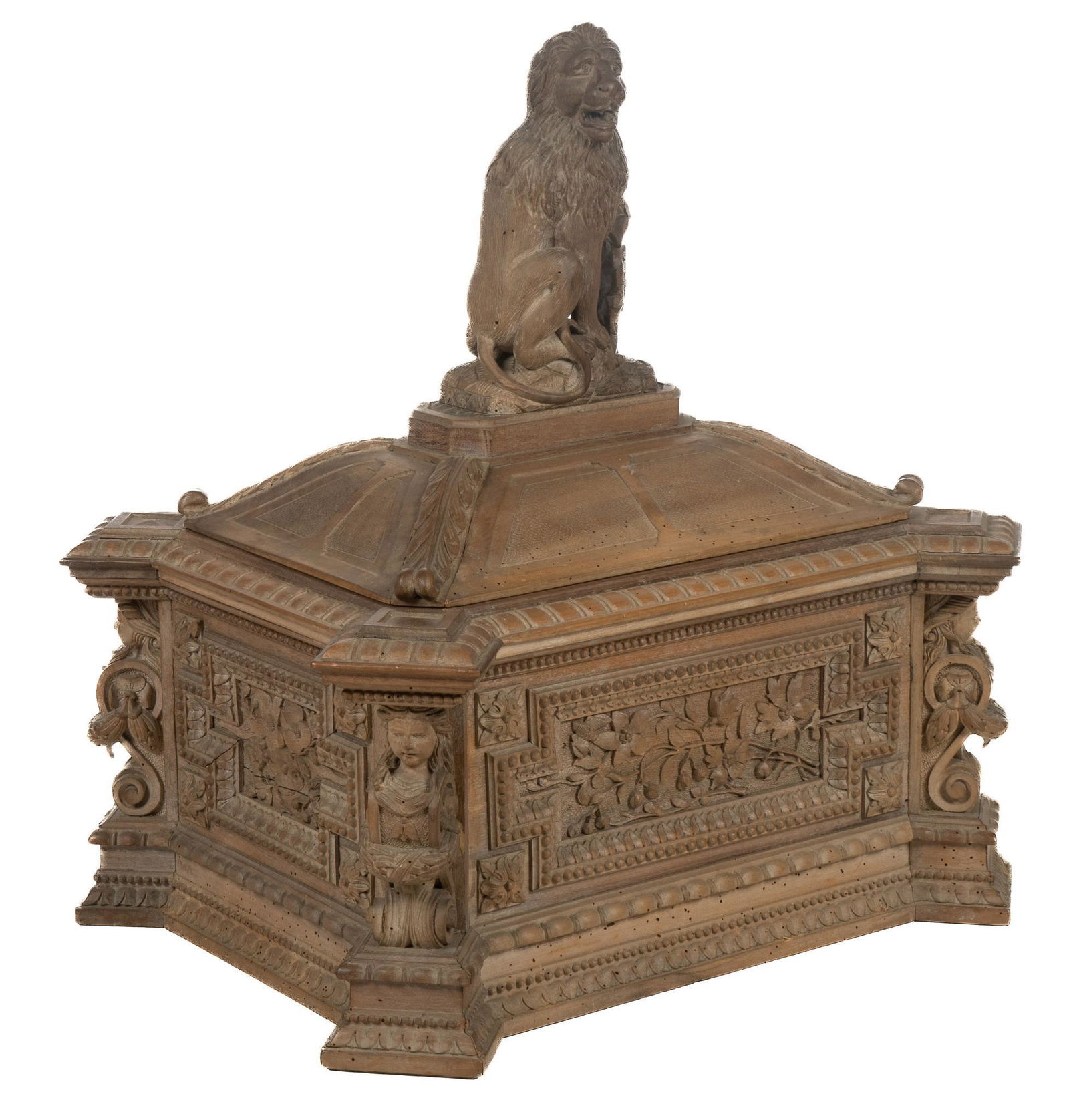 Hand Carved Coffer (1 of 7)