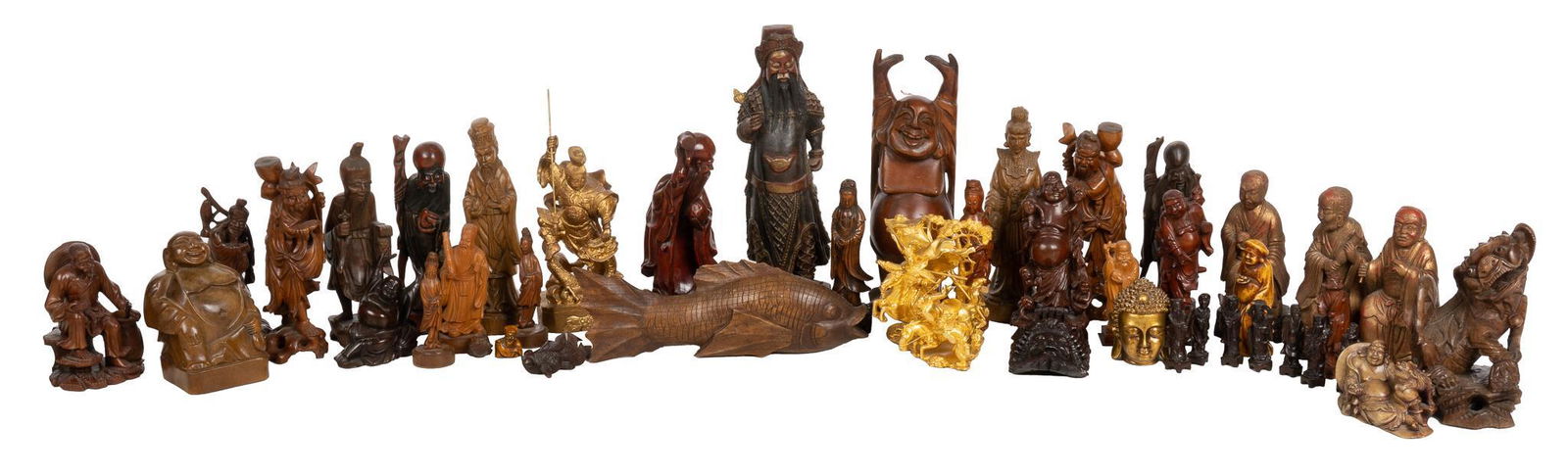 Collection of Asian Style Carved Figures (1 of 5)
