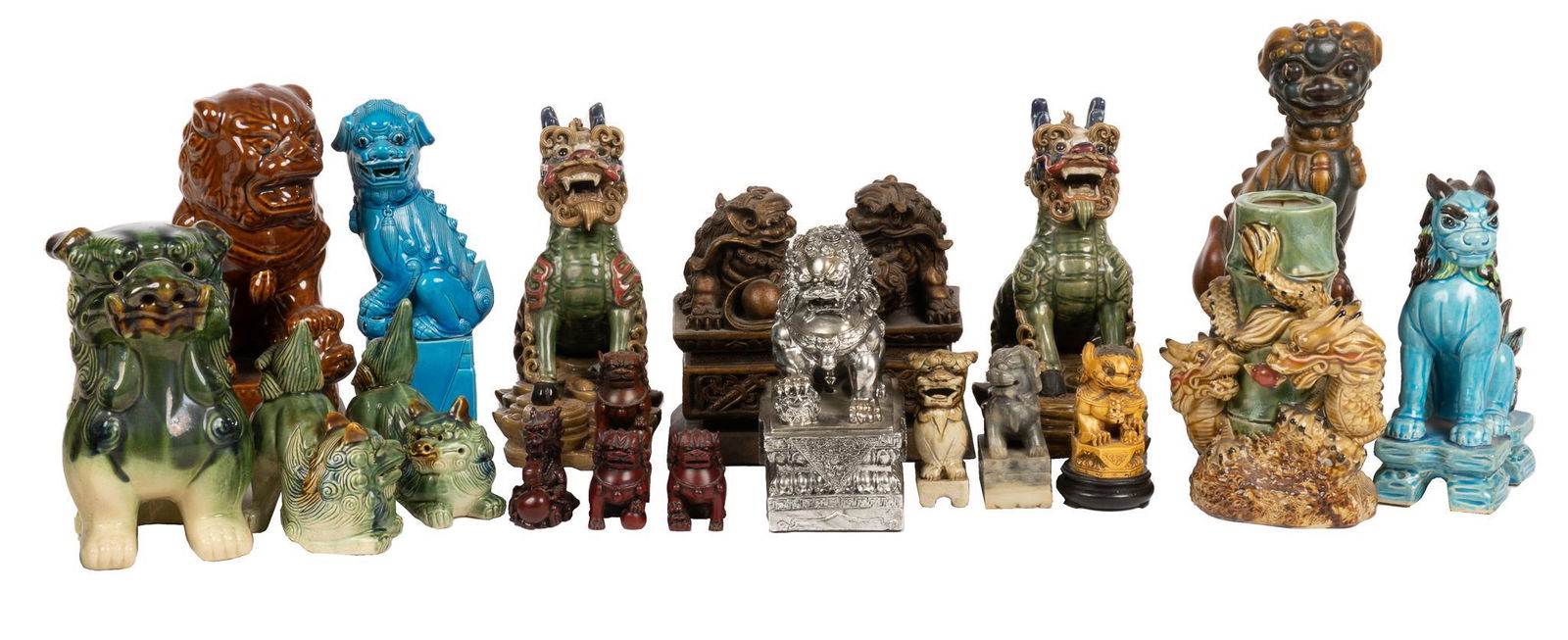 Collection of (20) Chinese Statues (1 of 4)