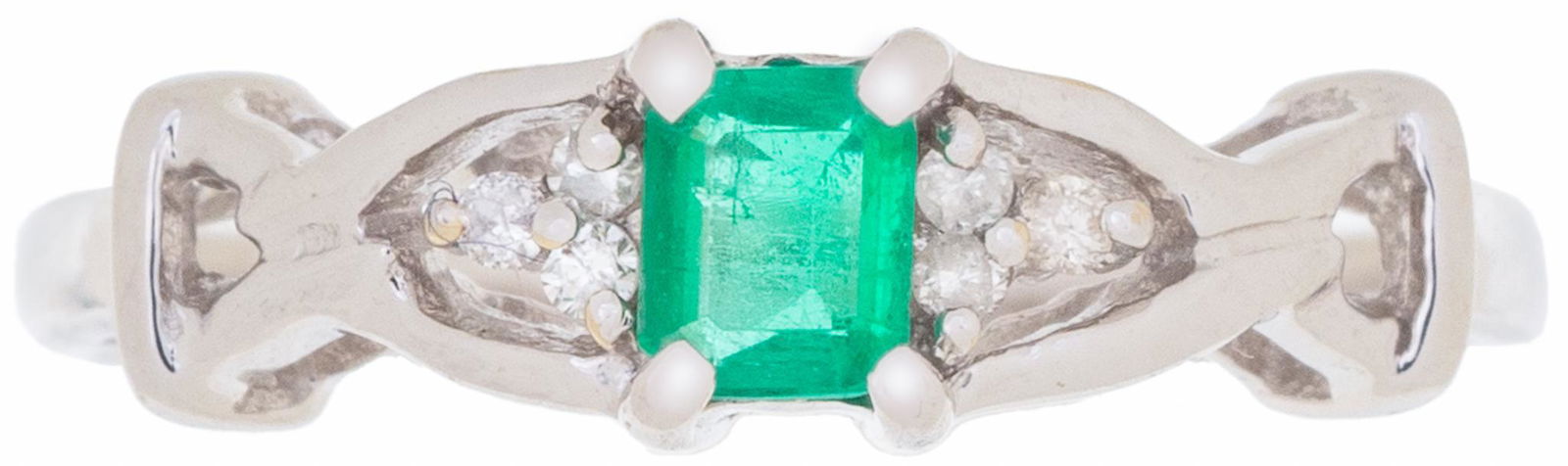 Emerald Diamond 18k Gold Ring (1 of 4)