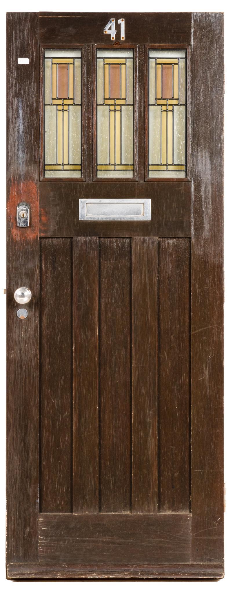 Architectural Door with Stained Glass Accents (1 of 4)