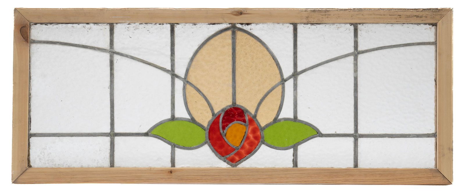 Stained Glass Panel, Poppy Motif (1 of 3)