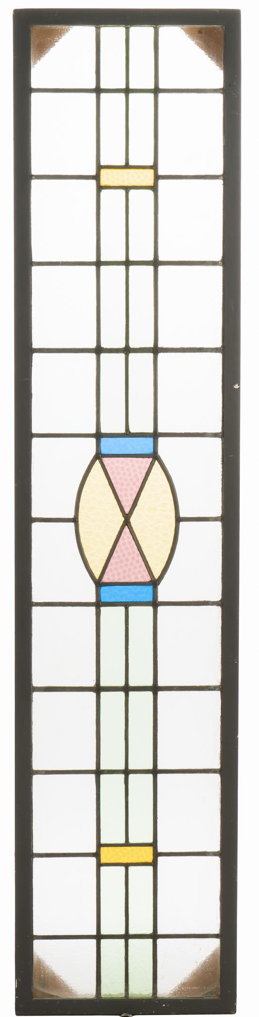 Stained Glass Panel, Geometric Motif (1 of 4)