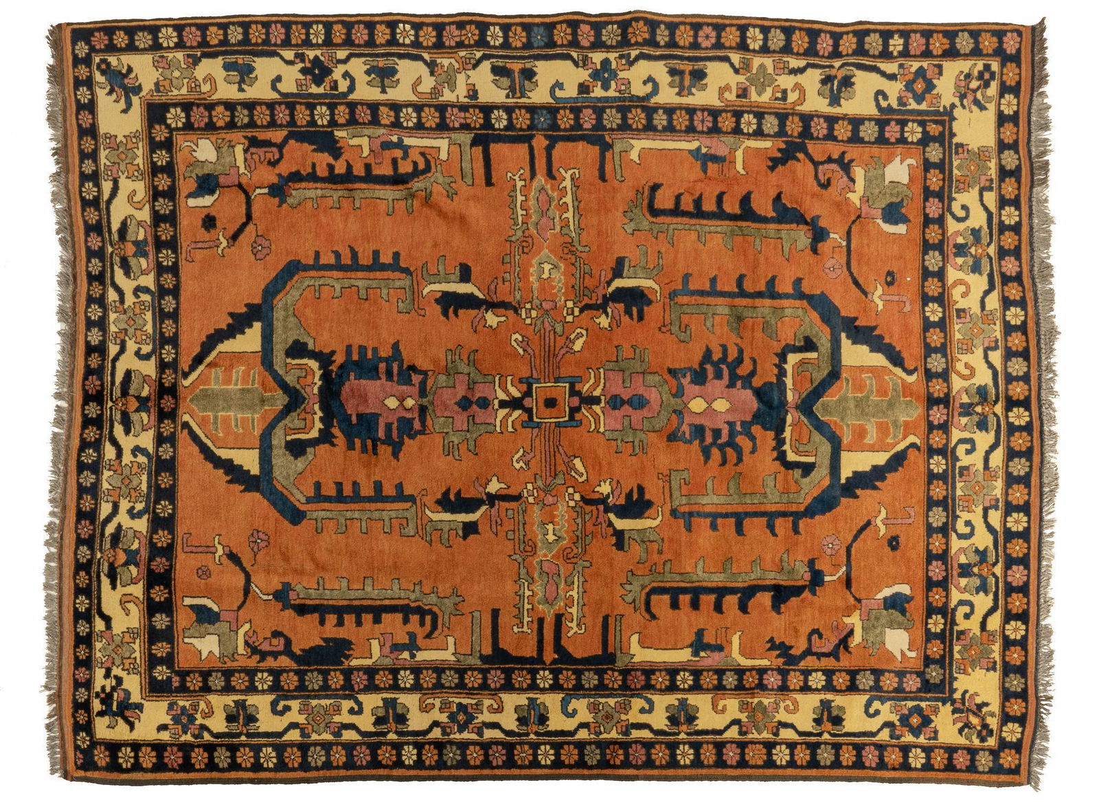 Hand-Made Afshar Style Estate Rug, 7'5.5" x 5'10" (1 of 3)