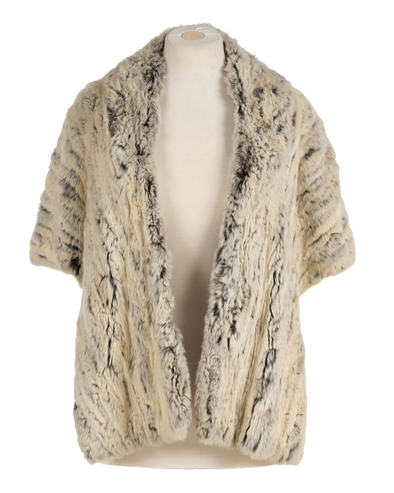 Vintage Union Athens Greece Rabbit Fur Stole (1 of 6)