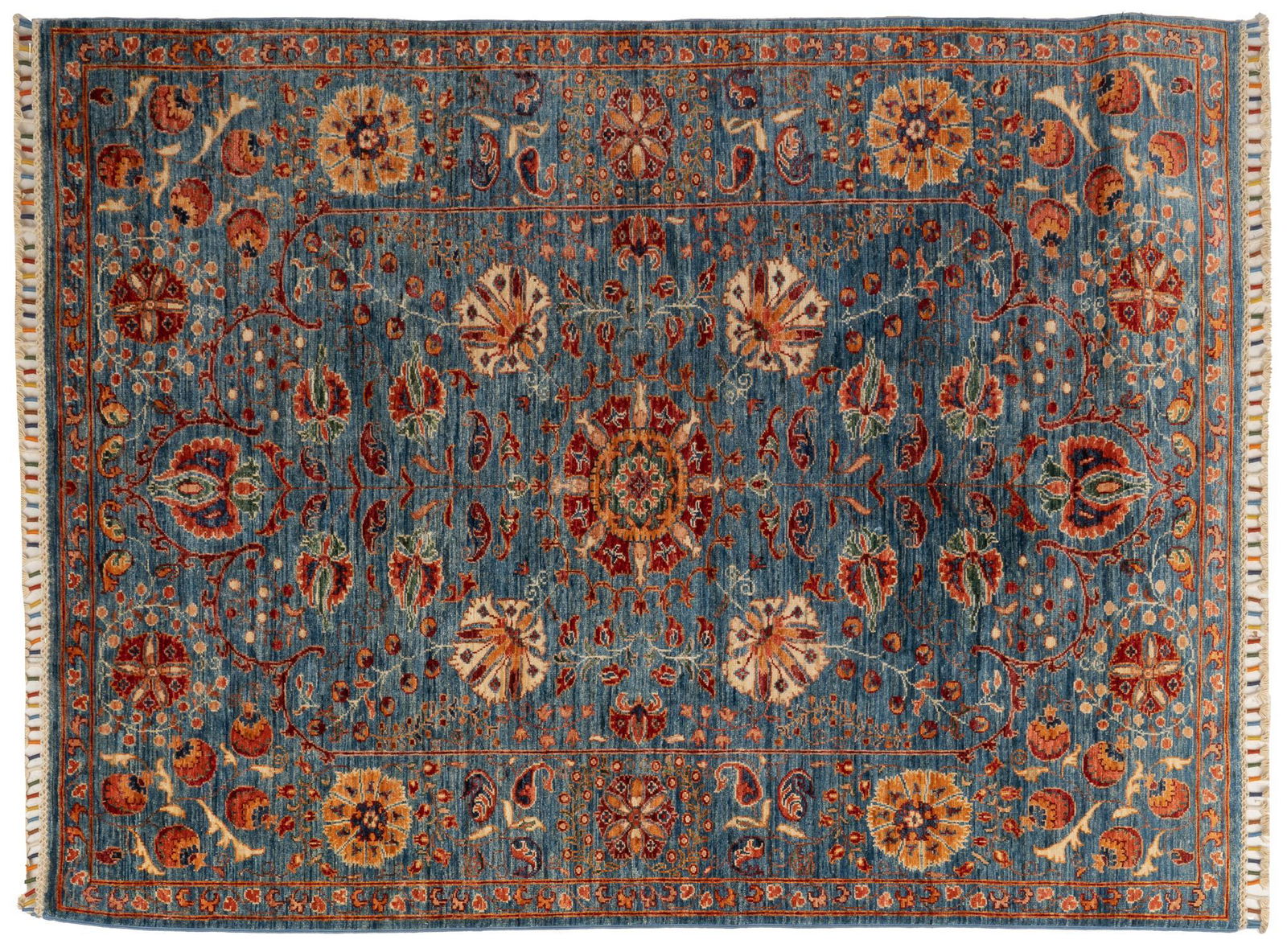 Hand-Made Meshed Style Estate Rug, 6'7" x 5' (1 of 3)