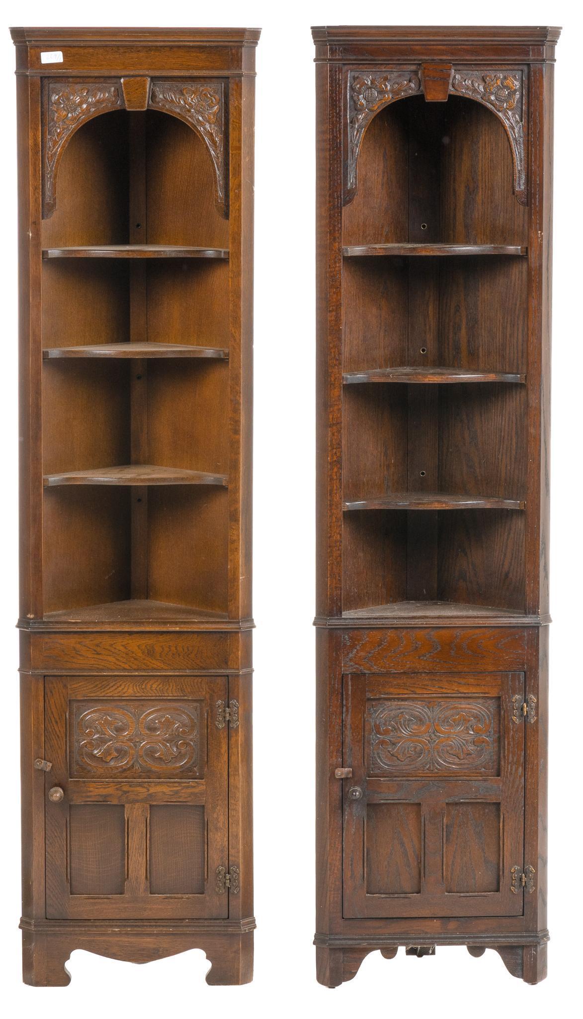 Pair of Jaycee Corner Cabinets (1 of 5)