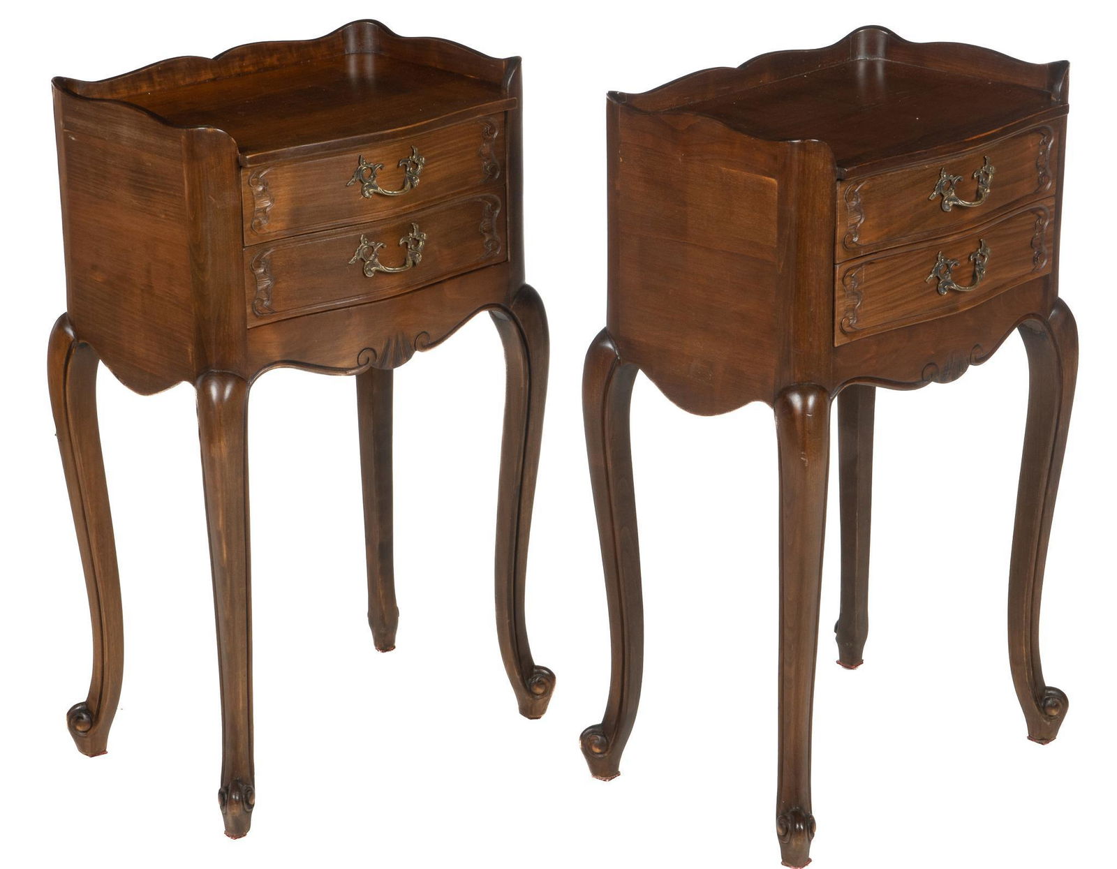 Pair Louis XV Style Nightstands (1 of 5)