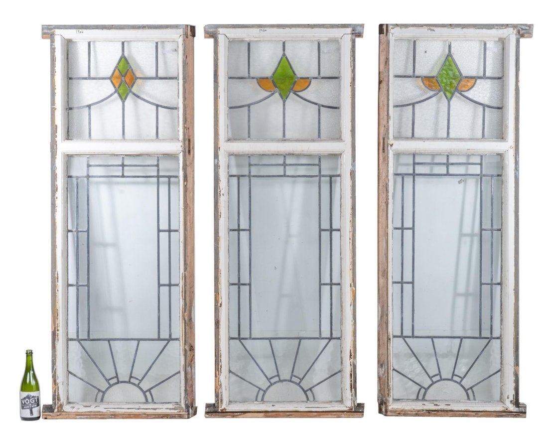 Set of (3) Stained Glass Panels (1 of 3)