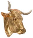 Gilt Toro Head Mount