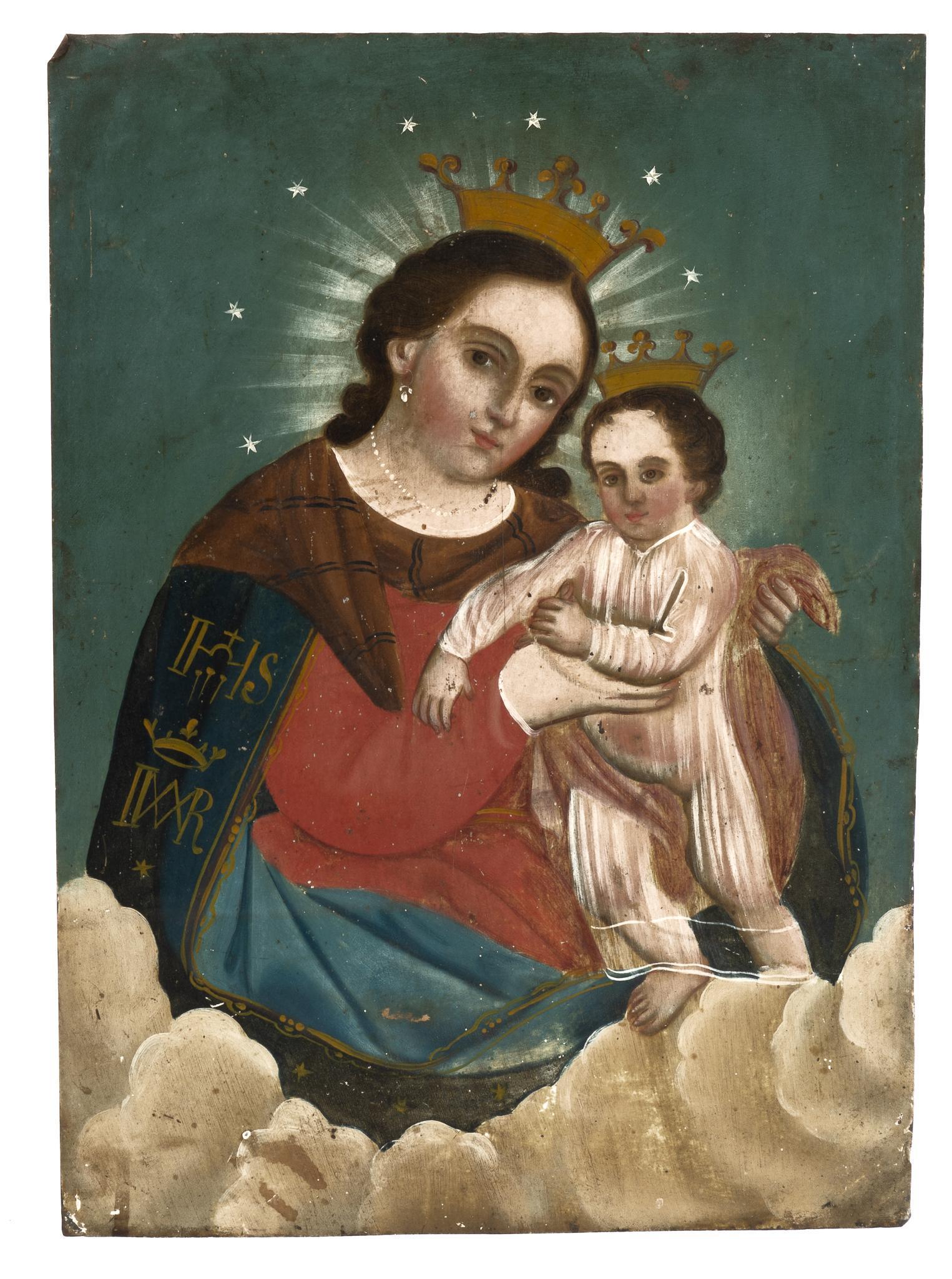 19th C. Mexican Retablo, N.S. de Refugio (1 of 3)