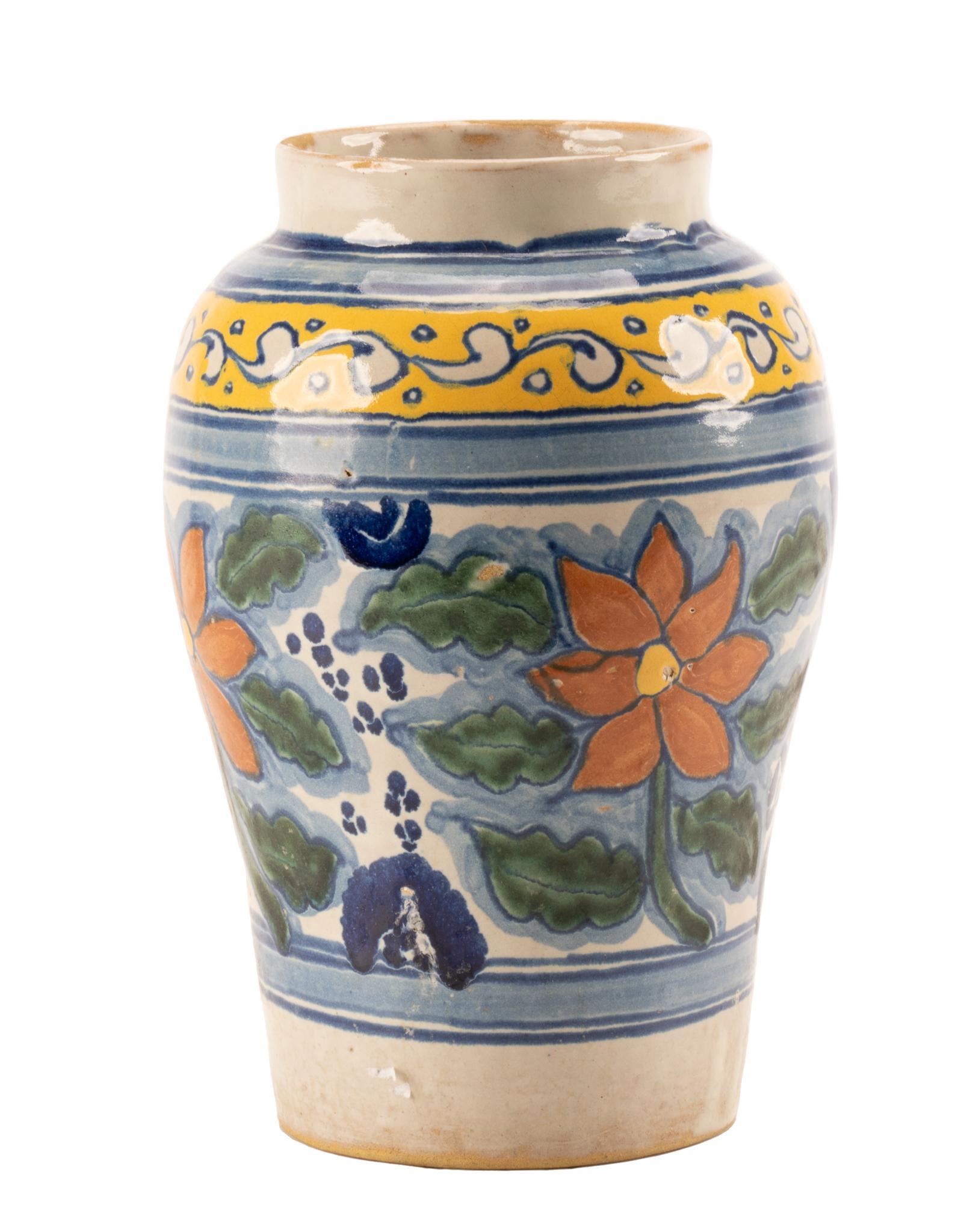 Vintage Mexican Majolica Vase (1 of 4)