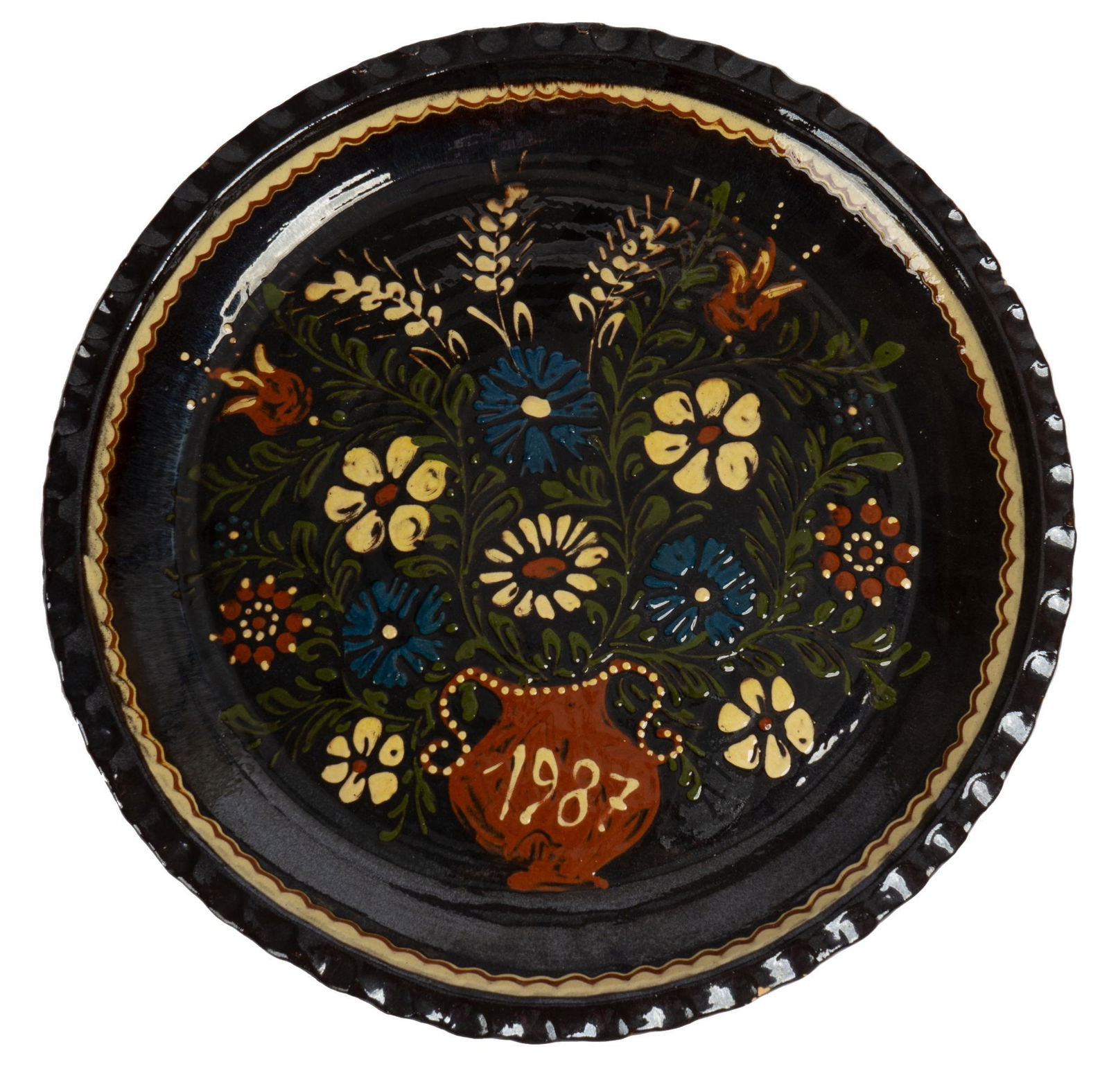 MichoacÃƒÂ¡n Style "Batea" Ceramic Charger (1 of 5)