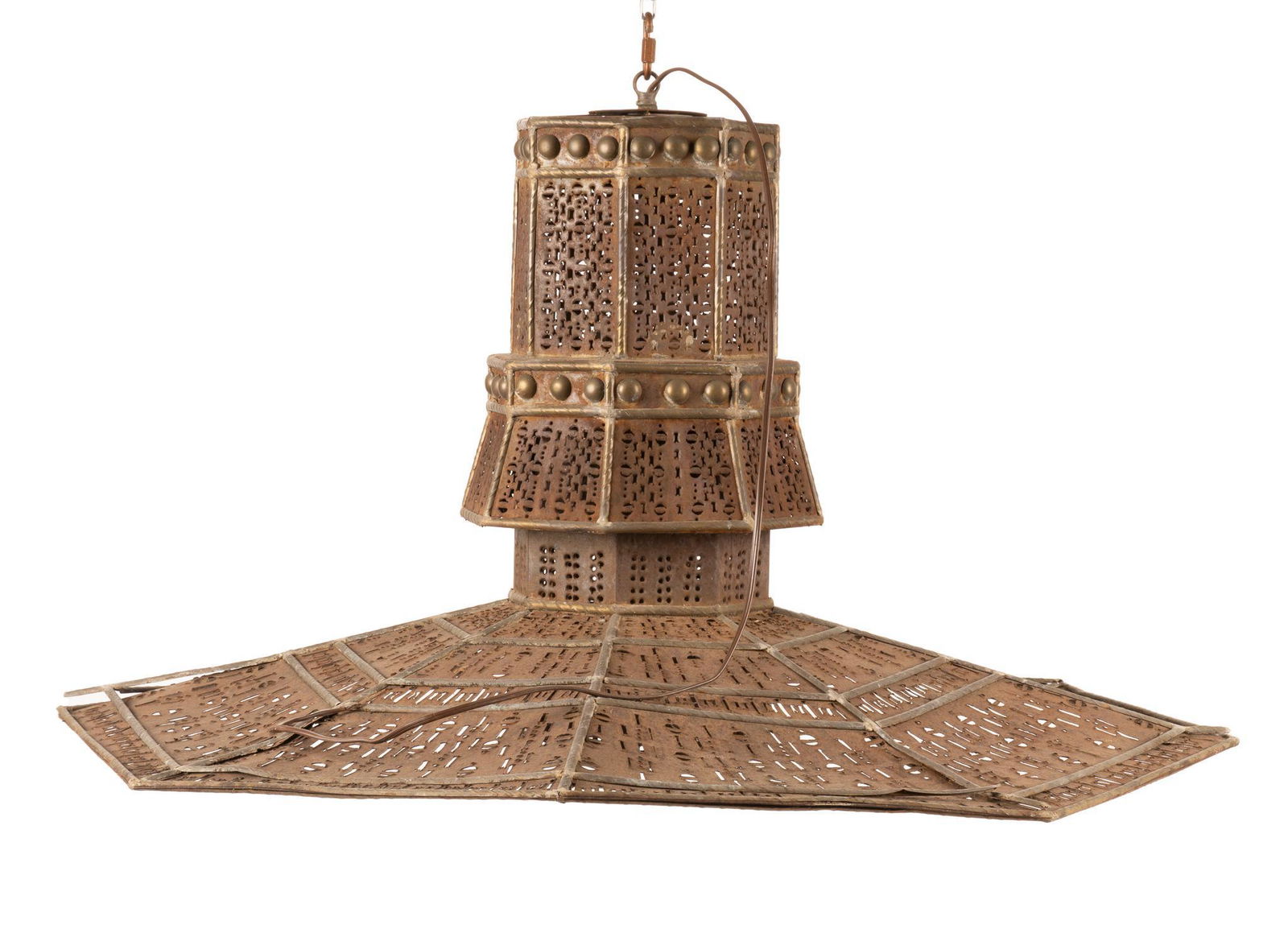 Gene Byron Punched Tin Chandelier (1 of 5)