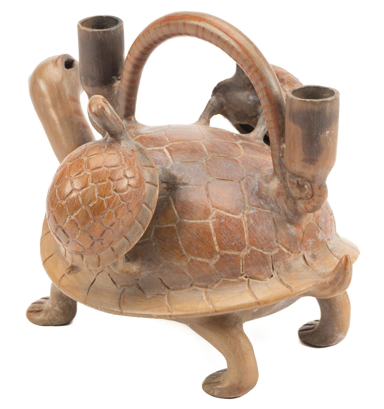 Vintage Mexican Turtle Candelabro (1 of 4)