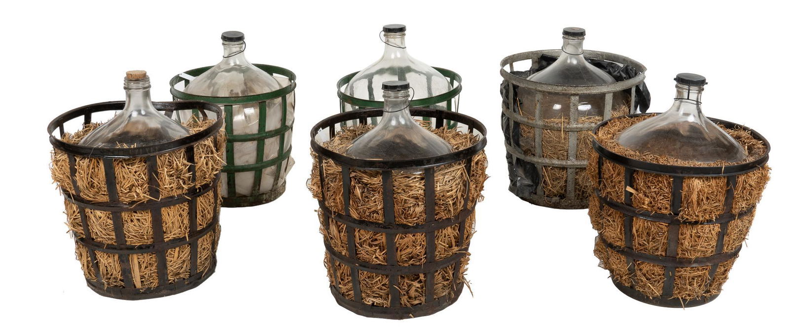 (6) Demijohns with Baskets (1 of 4)