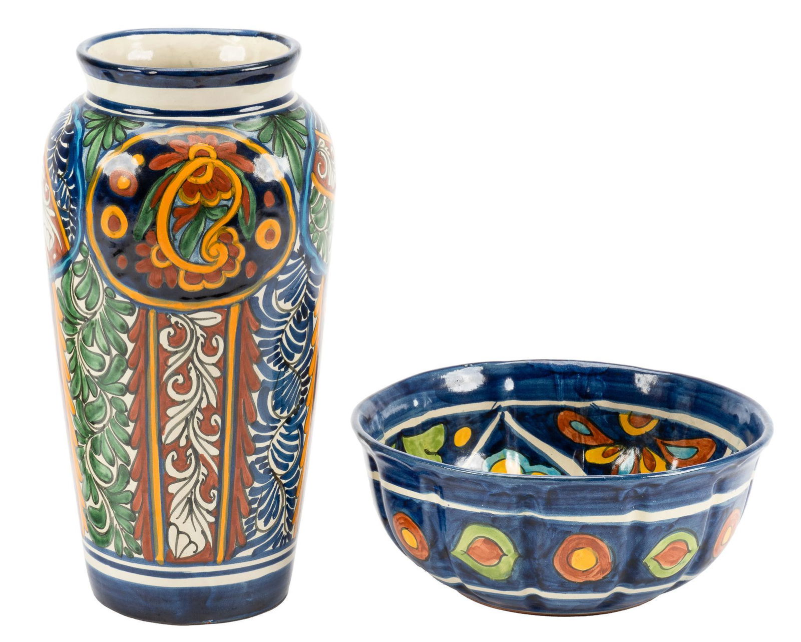 (2) Talavera Style Decorative Pieces (1 of 7)