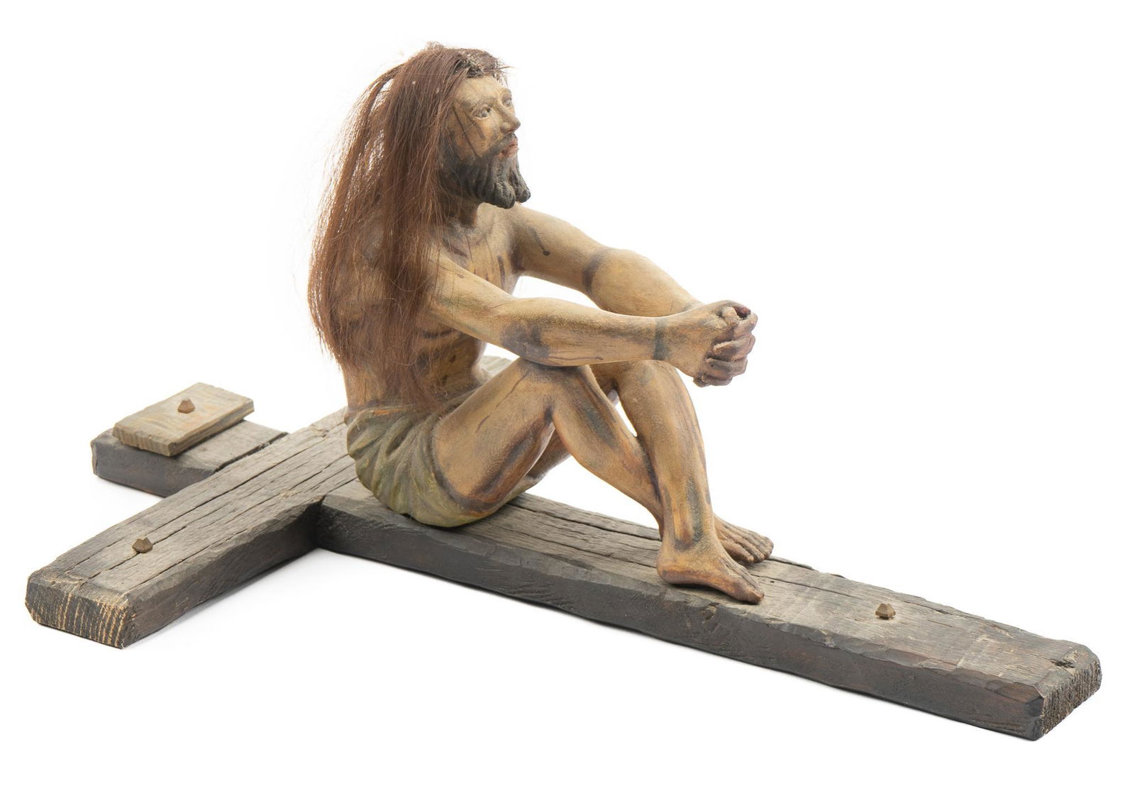 Polychrome Santo, Christ on the Cross (1 of 6)