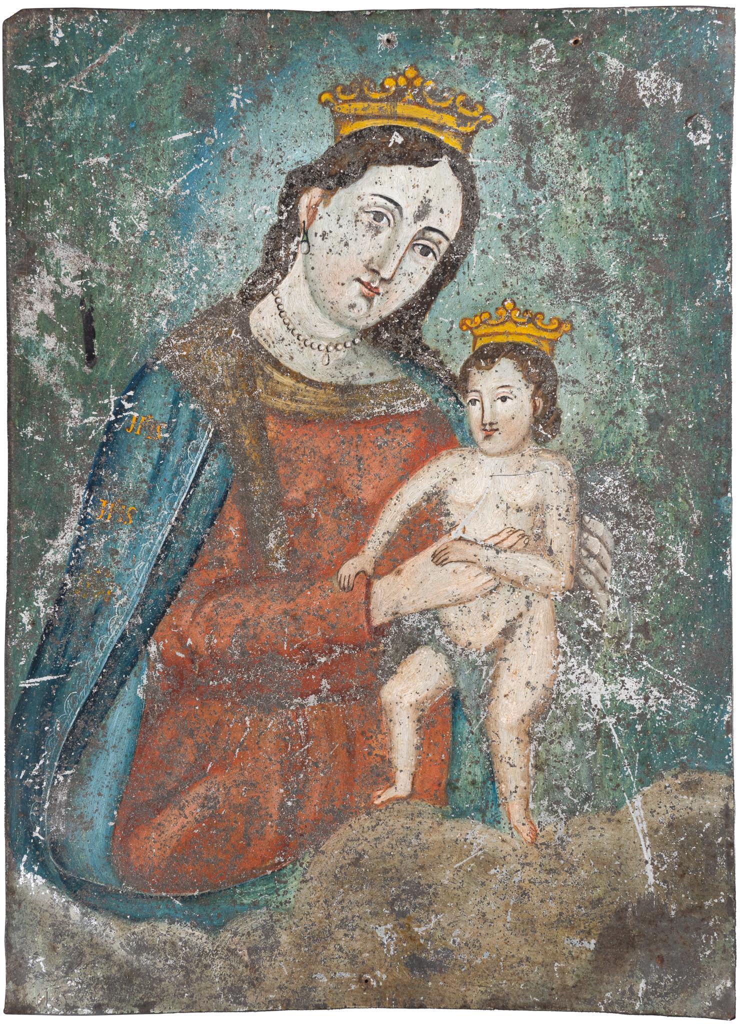 19th C. Mexican Retablo, N.S de Refugio (1 of 2)