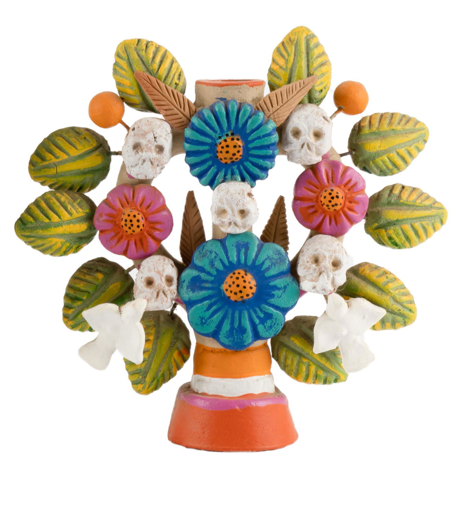 Mexican Folk Art Candlestick (1 of 5)