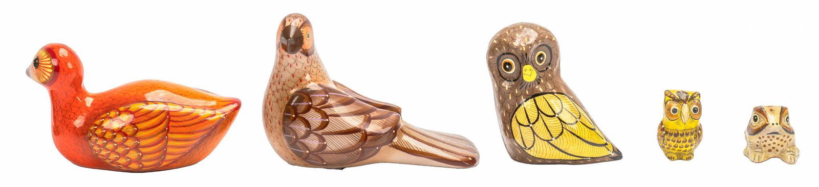 Sermel Tonala (Bustamante Studio),  (4) Papier-Mache Birds and Owl (1 of 4)