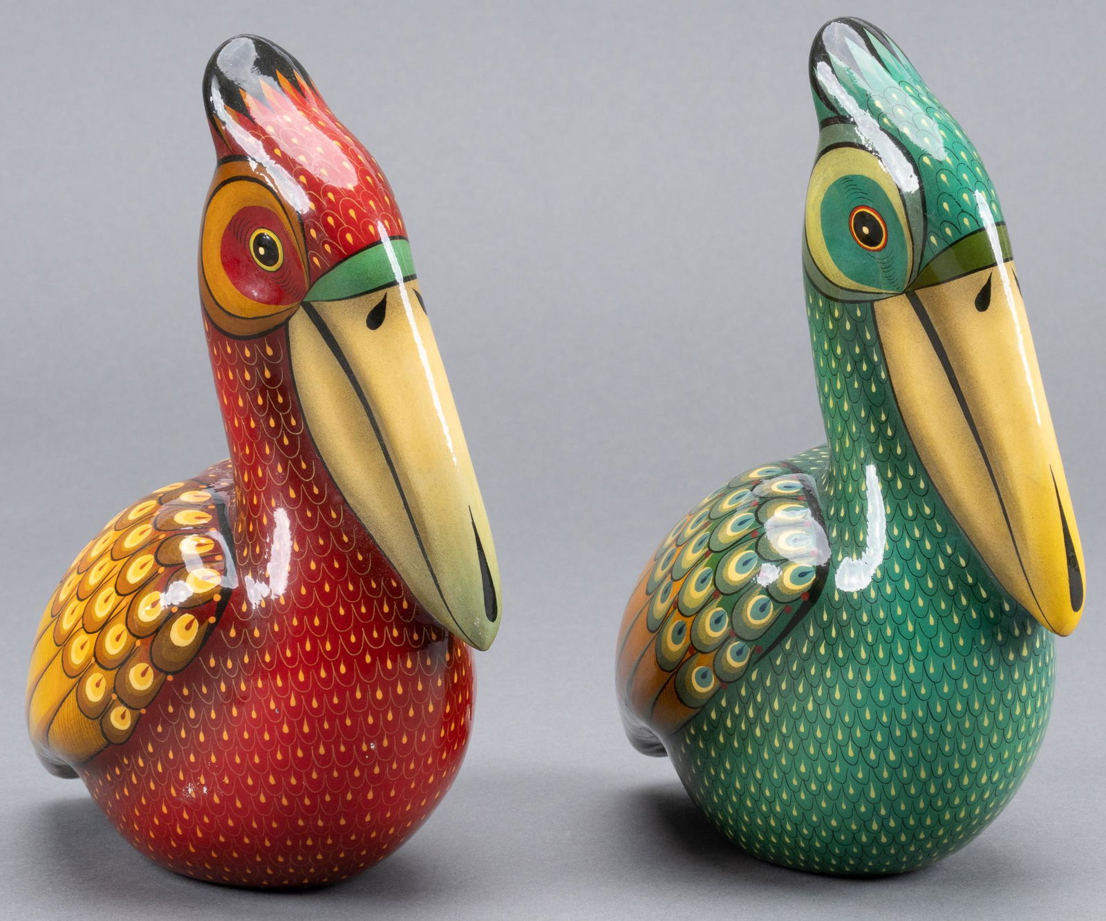 Sermel Tonala (Bustamante Workshop), Pair of Pelicans (1 of 6)