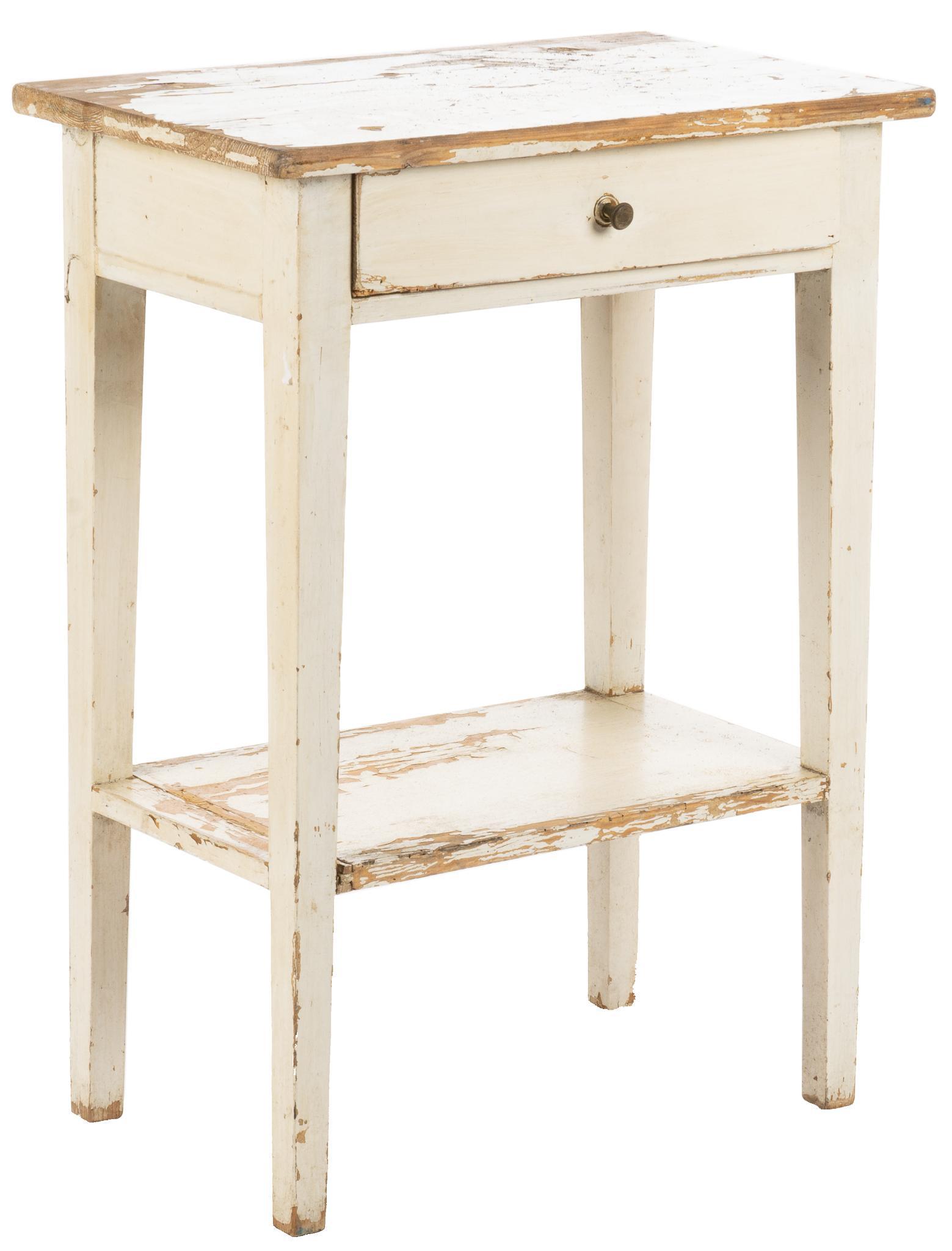 Rustic Painted Side Table (1 of 5)