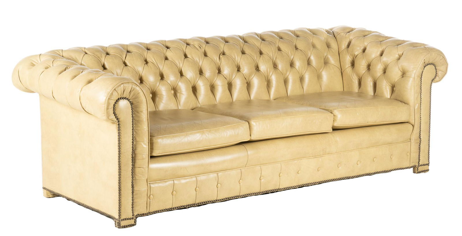 Chesterfield Leather Sofa (1 of 4)
