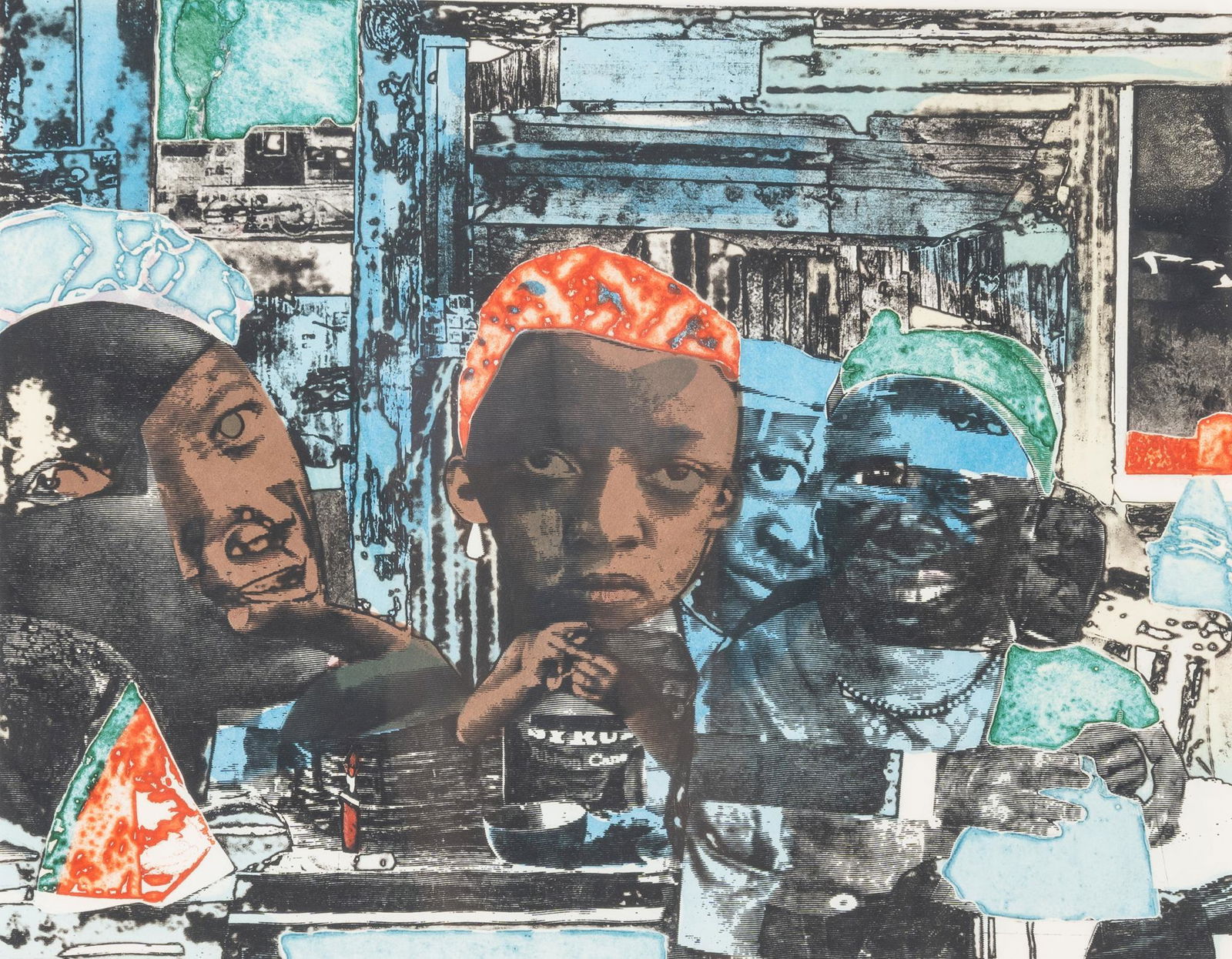 Romare Bearden, "The Train", 1975 (1 of 5)